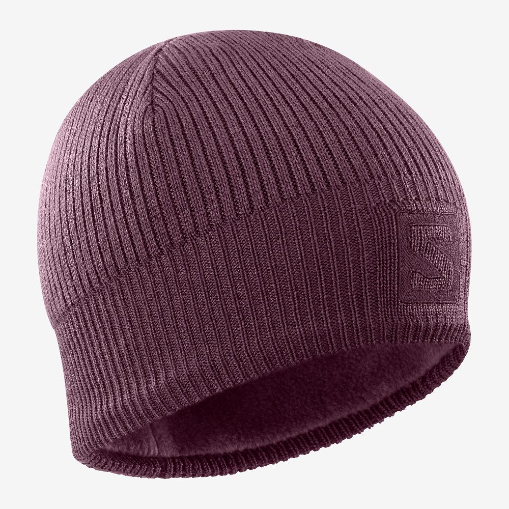 SALOMON LOGO Philippines - Men's Hats - Purple | 945360-GIP